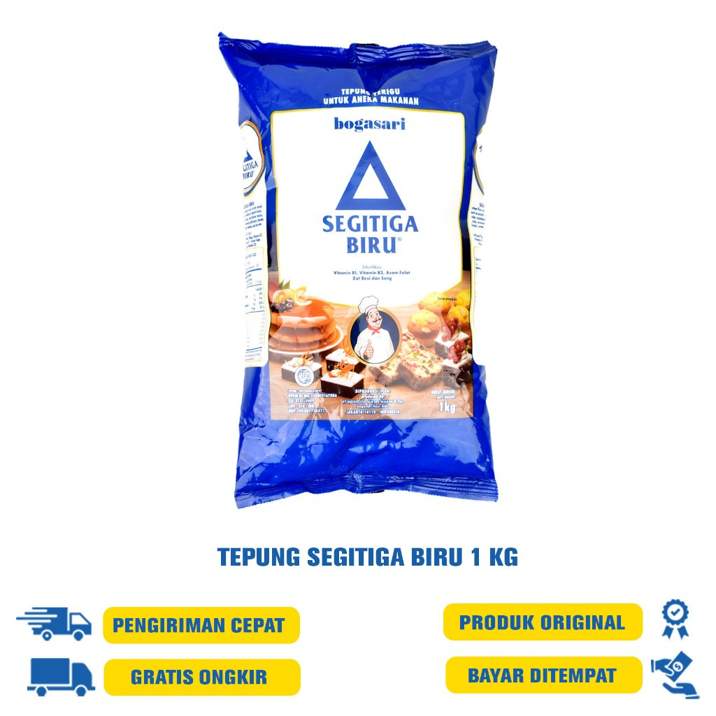 

Bogasari Segitiga Biru Tepung Terigu 1Kg