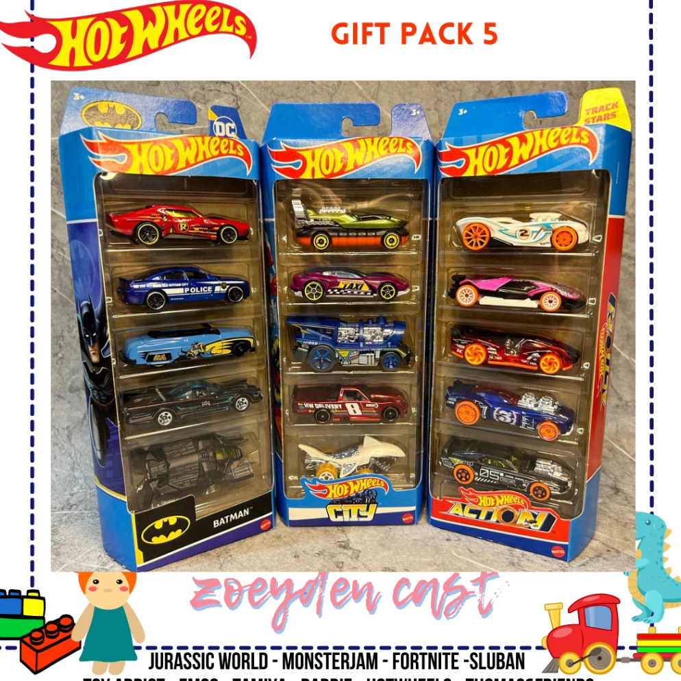ART H76H Hot wheels gift pack isi 5 batman fast furious car