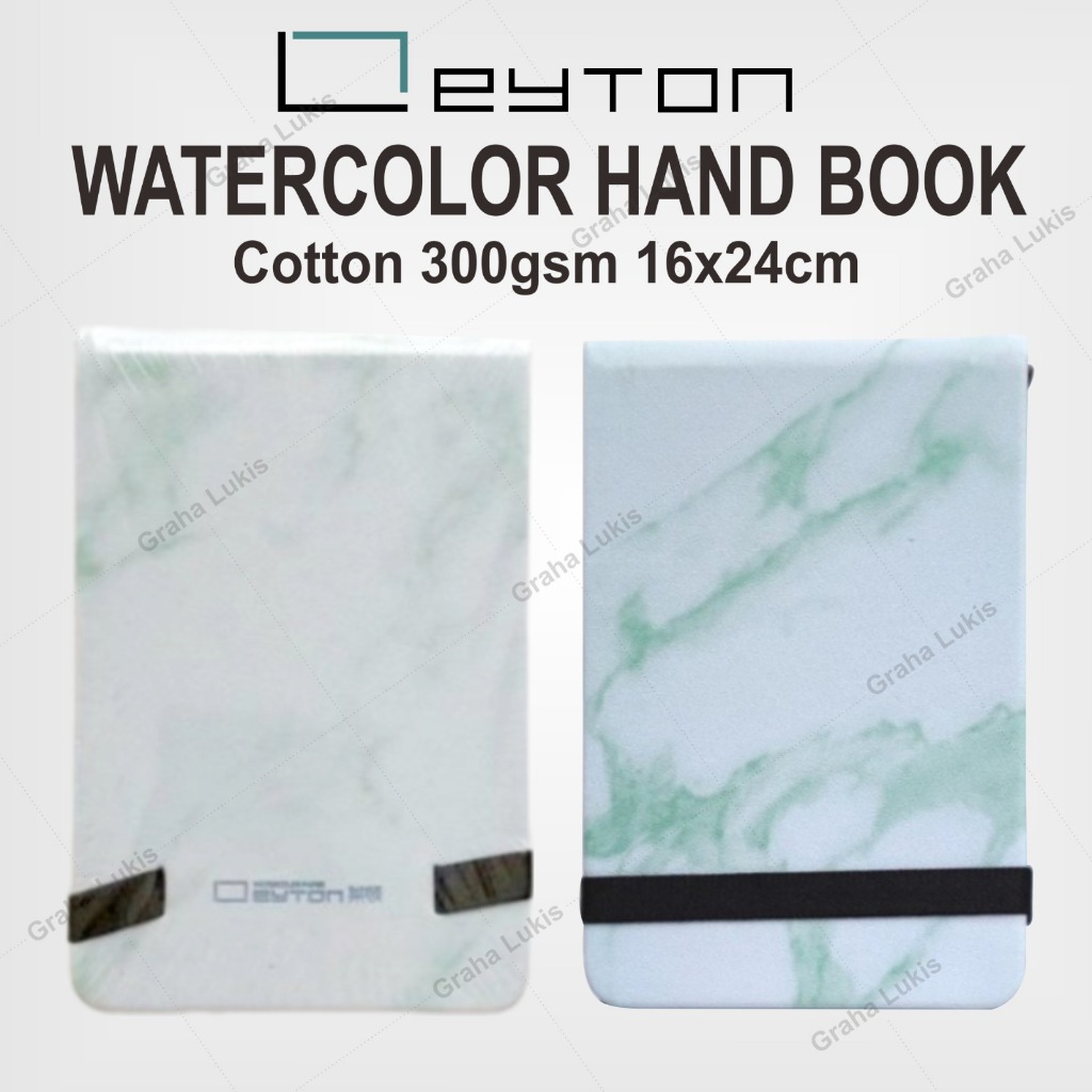 

Leyton Watercolor Sketchbook 16x24cm Cold Pressed/Hot Pressed 300gsm 100% Cotton