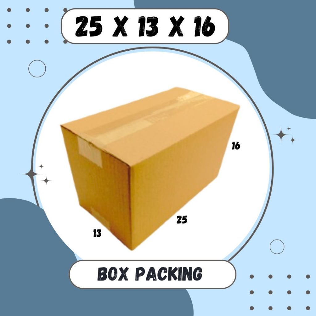 

Kardus 25x13x16 A1 Box Dus Packing Kotak Kemasan Karton Souvenir
