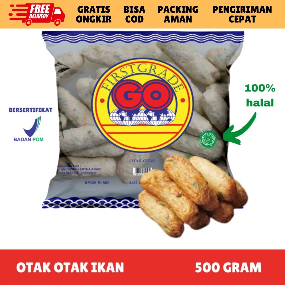 

[FROZEN FOOD GO] OTAK OTAK IKAN ISI 30-33 (500GR) MAKANAN INSTAN SOSIS|NUGGET|BAKSO BPOM HALAL