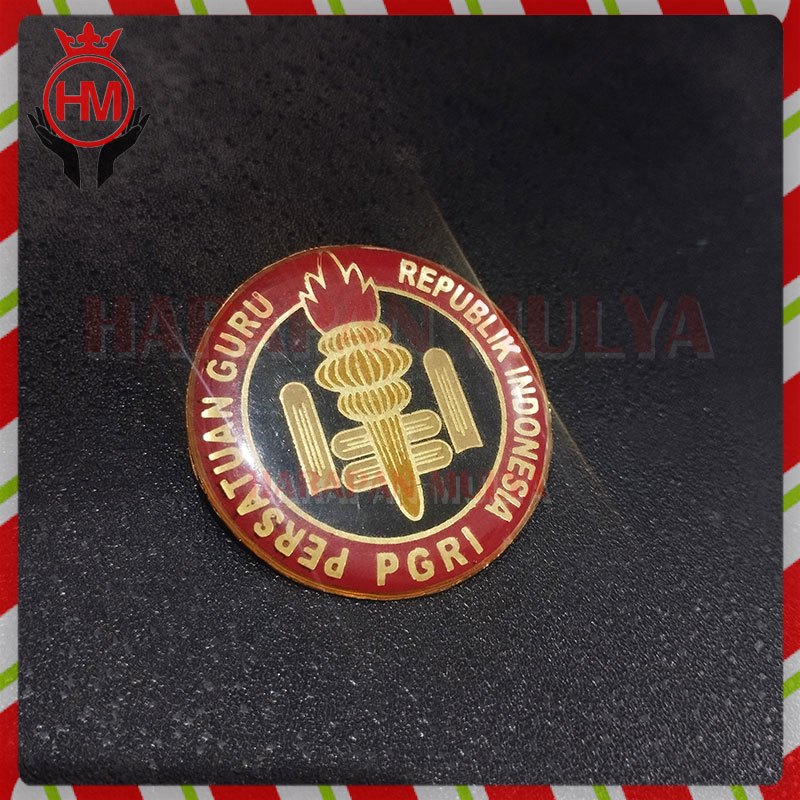 Pin Model Premium Logo PGRI Pin Bros PGRI - Harapan Mulya