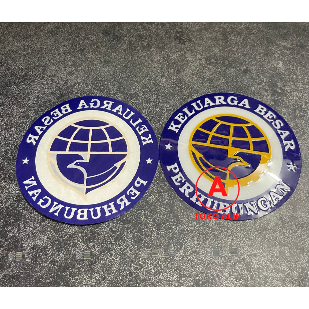 Stiker Keluarga Besar Perhubungan (Tempel Dalam) | Sticker Dishub - Stiker Kemenhub | Stiker Mobil