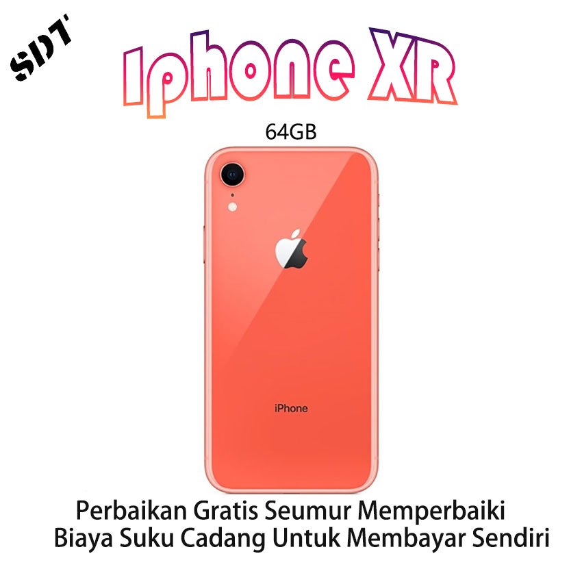 iphone XR 64GB Coral Second/Bekas Fullset Original 100% Mulus Like New