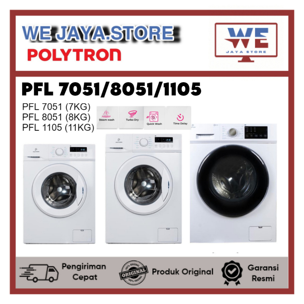 MESIN CUCI POLYTRON FRONT LOADING PFL 7051 / PFL 8051 /PFL1105