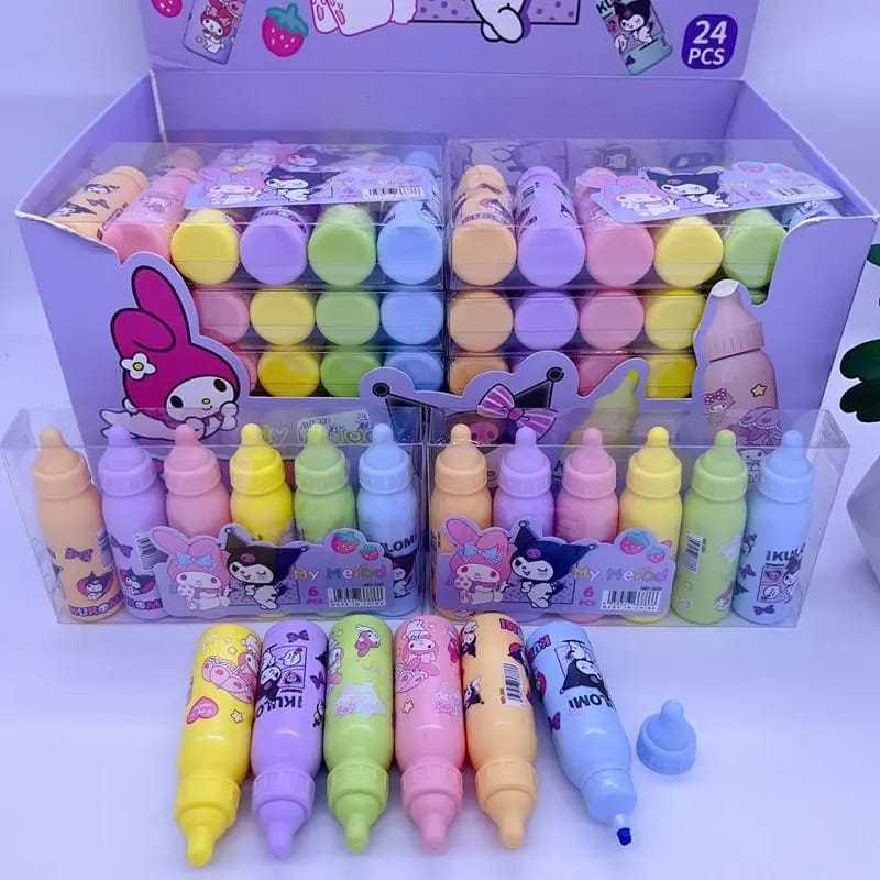 

6 PCS STABILO KUROMI MELODY CINAMOROL LIGHTER PENANDA