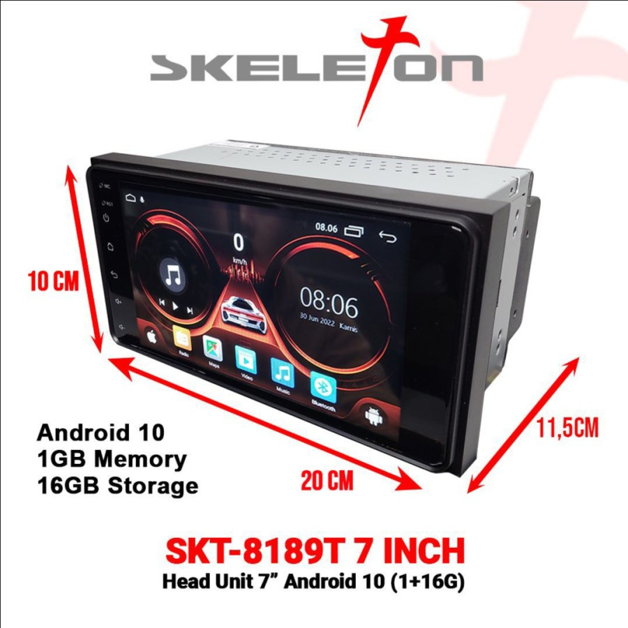 Head Unit Android Skeleton SKT-8189 7Inch Toyota