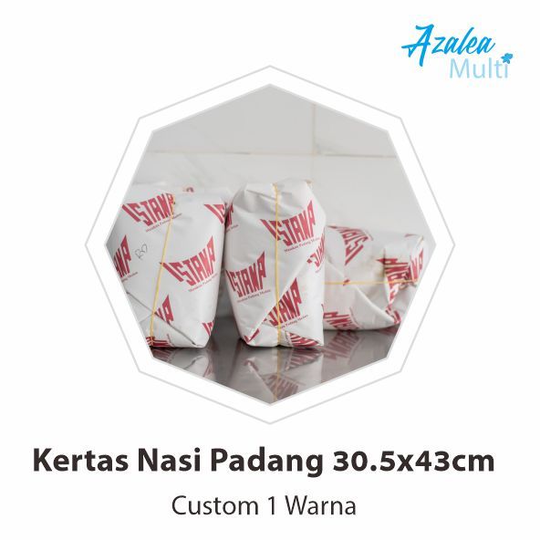 Kertas Nasi Padang - Custom 1 Warna  / Kertas Nasi / Kertas Bungkus Nasi Padang/ Kertas nasi bungkus