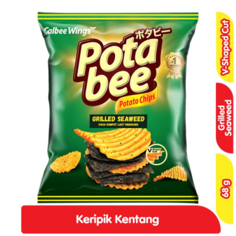 

Potabee Keripik Kentang Grilled Seaweed Snack 68 g