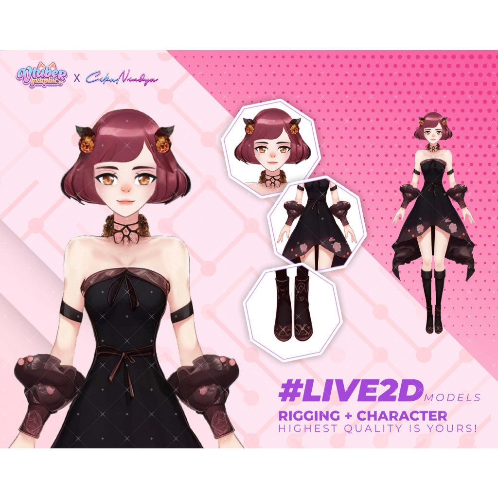 Bawa Persona Virtual Anda ke Level Baru dengan Live2D Model Modern, Live2D VTuber Terbaru, Model Liv