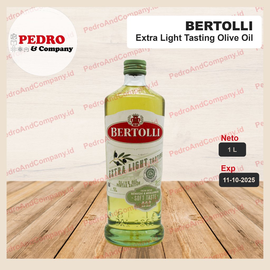 

Bertolli Extra light olive oil 1 Liter - minyak zaitun 1L