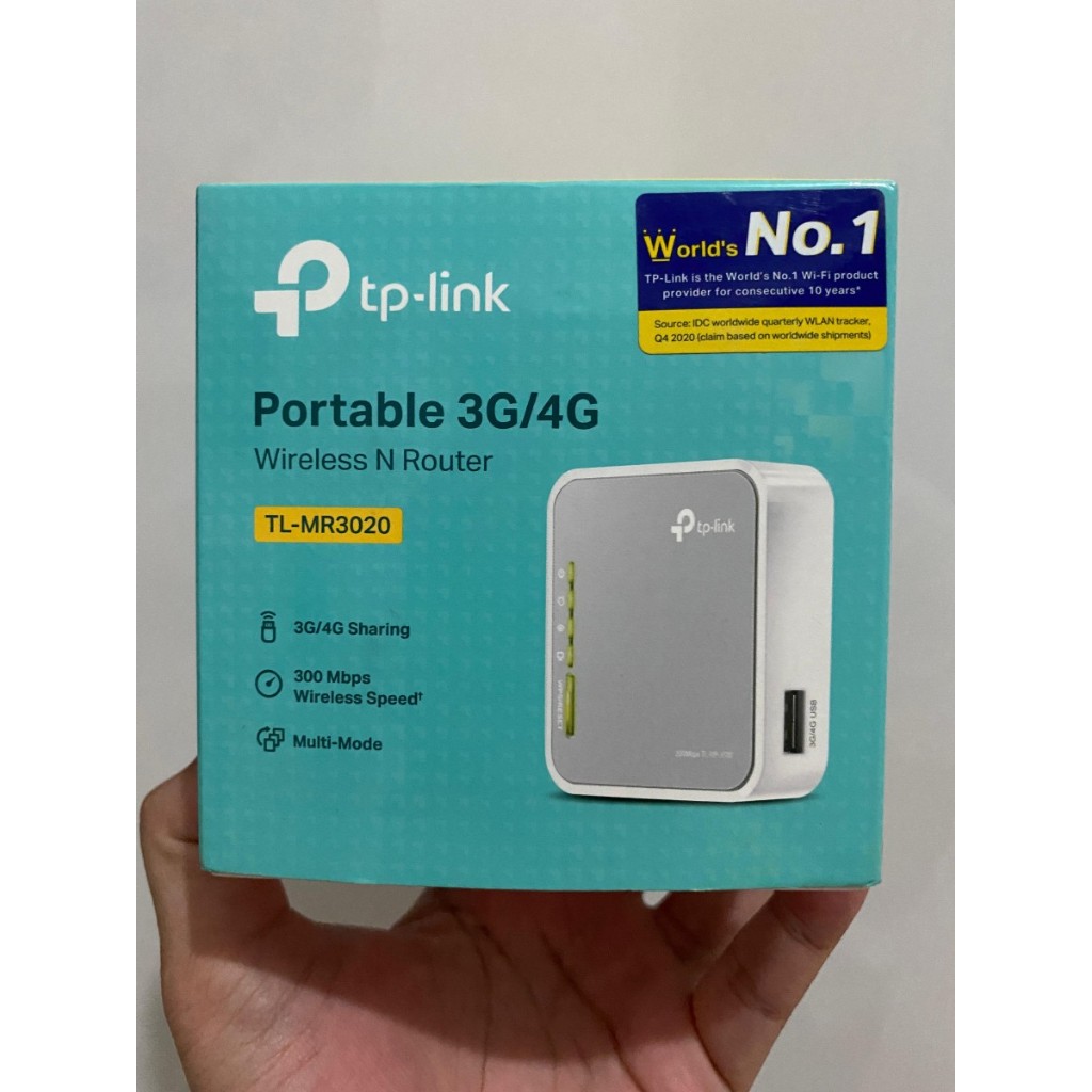TP-Link TL-MR3020 Portable 3G/4G Wireless N Router (bukan modem/mifi, tidak ada slot simcard) (gress