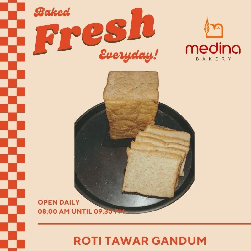 

Roti Tawar Gandum by Medina Bakery