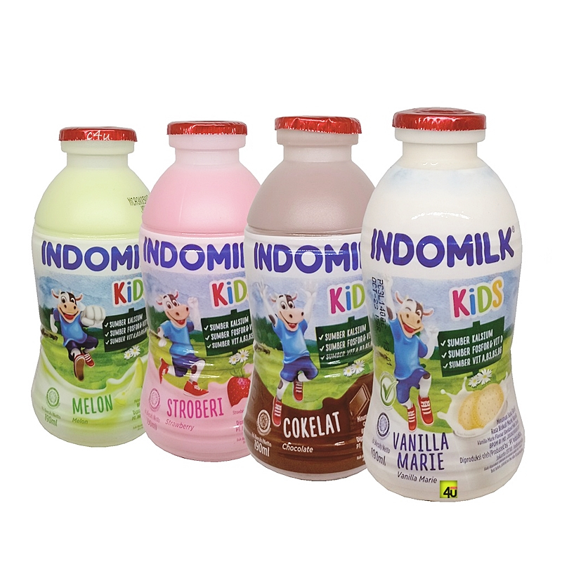 

Susu UHT INDOMILK KIDS BOTOL 190ml UHT INDOMILK