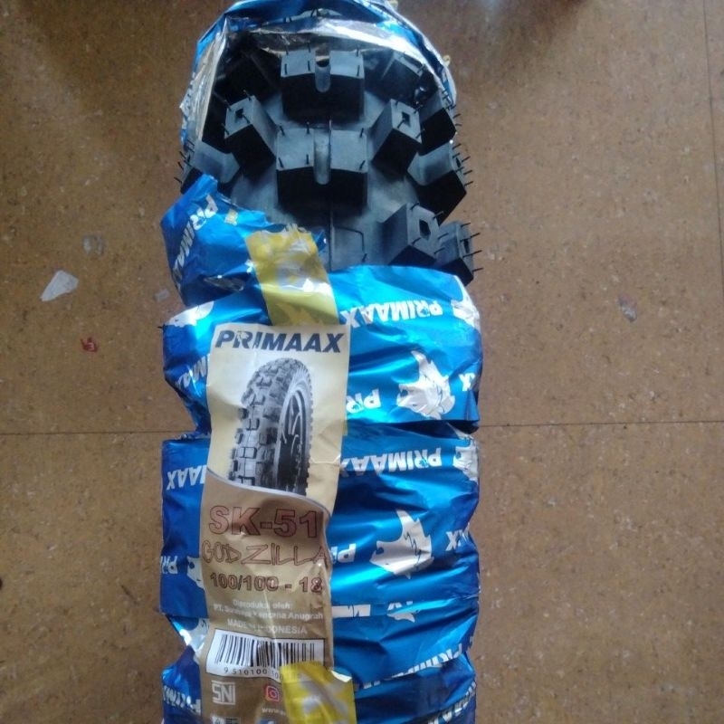 Ban Trail PRIMAXX 100/100 -18 Godzilla SK 51 Tube Type Ban Luar Motor Tril Cross Trial Primax 100 10