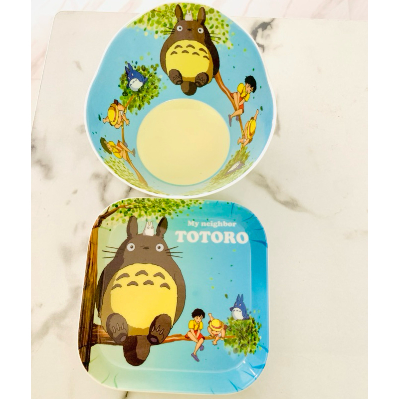 paket 2in1 mangkok piring set melamin karakter doraemon