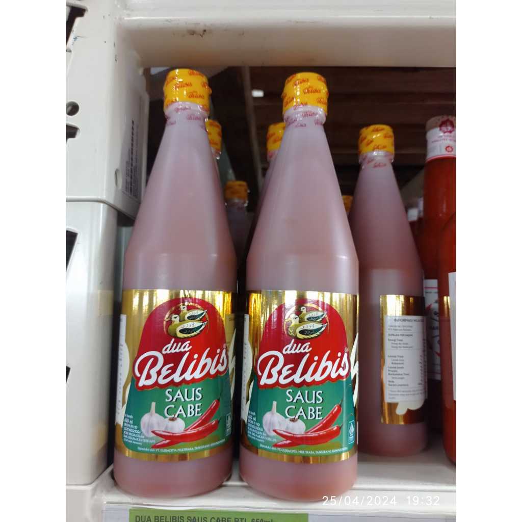 

DUA BELIBIS SAUS CABE BOTOL 650ML - PREMIUM SAUS NYA KENTAL