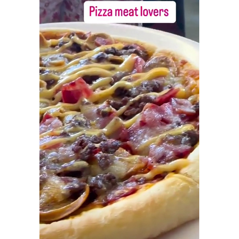 

PIZZA FROZZEN MEAT LOVER UNTUK CAFE 24x24 (minimal order 7 loyang)