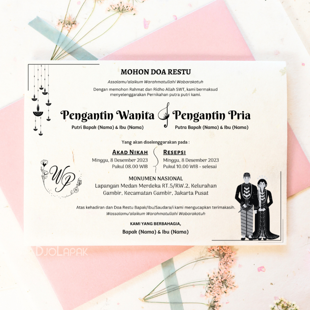 Undangan Nasi Kotak / Undangan Besek / Undangan Punjungan / Undangan Pernikahan / Undangan Kertas HV