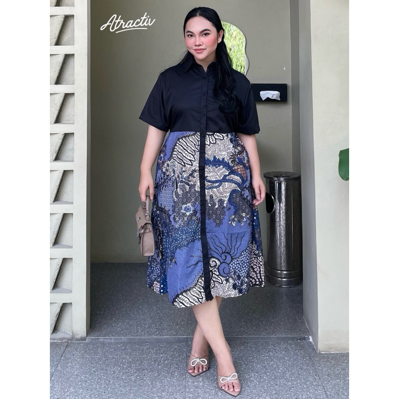ATRACTIV DRESS BATIK JUMBO LD110 LD120 LD130 LD135 LD142 LD150 TUNIK BATIK JUMBO DRESS BATIK JUMBO