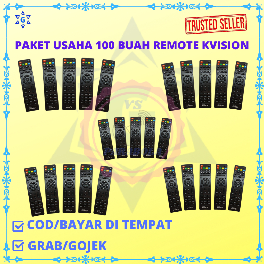 PAKET USAHA 100 BUAH REMOTE KVISION BROMO C2000 TERLARIS