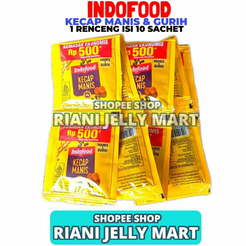 

Kecap Manis Indofood 1 Renceng Isi 10 Sachet 18 Gram