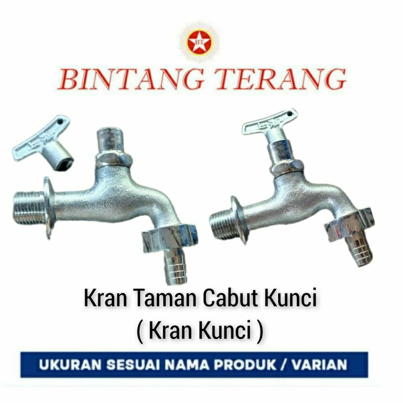 Kran Taman Cabut Kunci / Keran Air Kunci / Kran Kebun Kunci