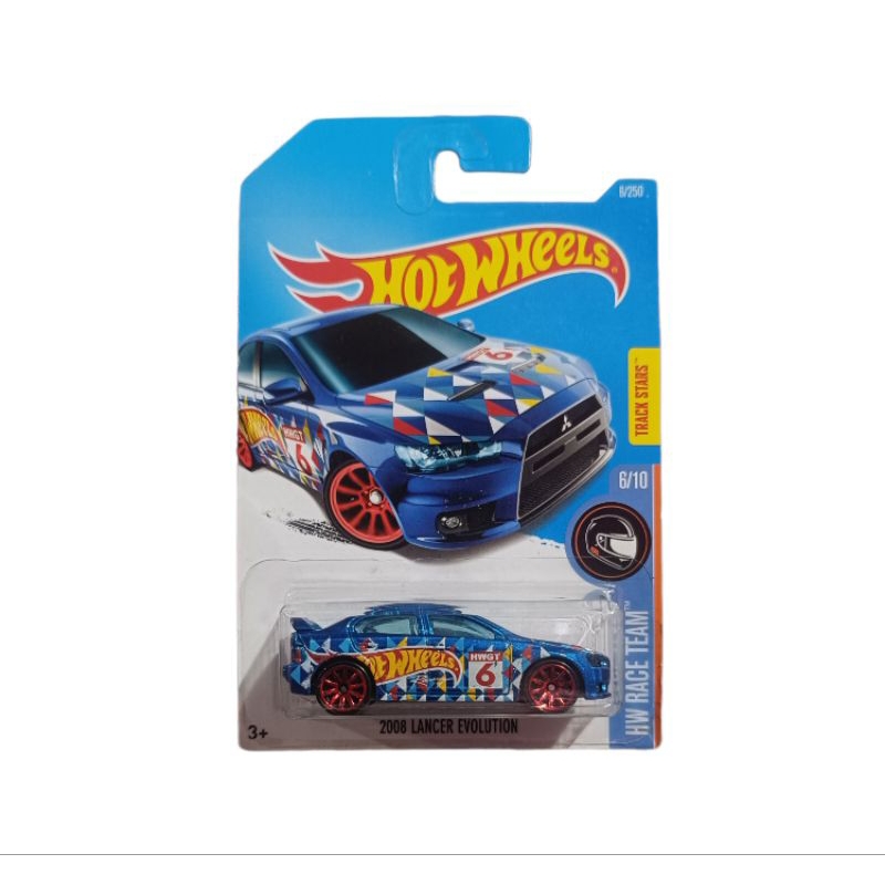 Hot Wheels Mitsubishi Lancer Evolution HW Race Team Track Stars