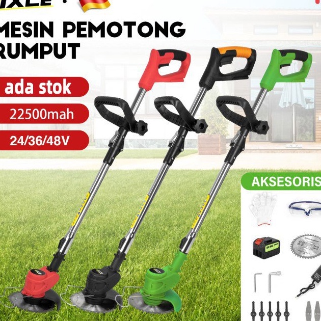 ORIGINAL IXCE Mesin Potong Rumput Batrai 24V36V48V Mesin Pemotong Rumput Listrik Pemotong Rumput Ele