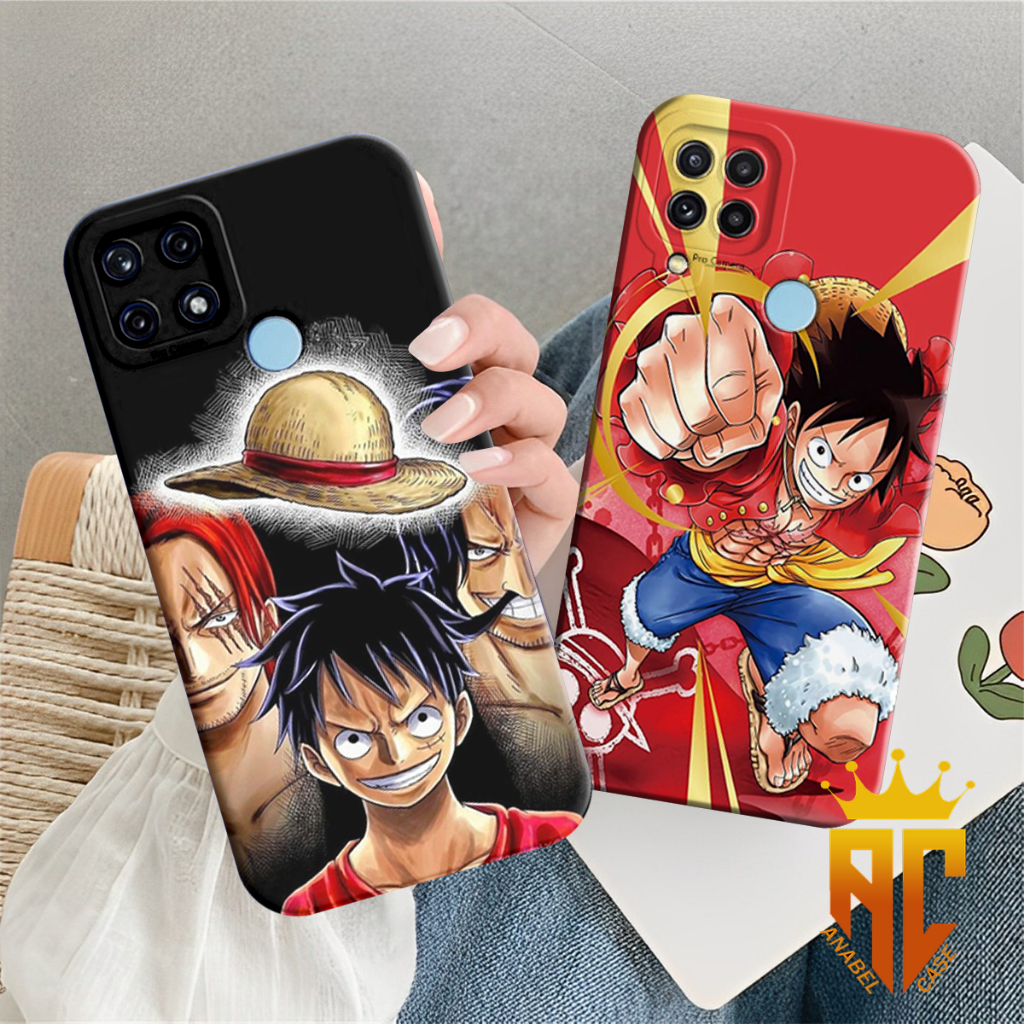 SOFTCASE REALME C51S/C12/C15/C25/C25S/NARZO 30A/NARZO 50A - Motif ONE PIECE LUFFY keren hits kekinia