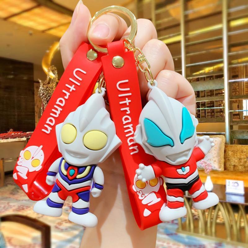 Gantungan Kunci Super Hero Ultraman Boneka Kartun Jepang Keychain Gantungan Tas Ransel Ultraman