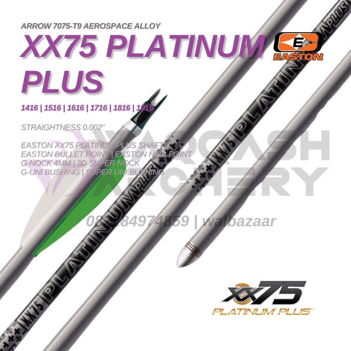KODE R83Y EASTON PLATINUM PLUS XX75 Aluminium Arrow Anak Panah Alloy Ready
