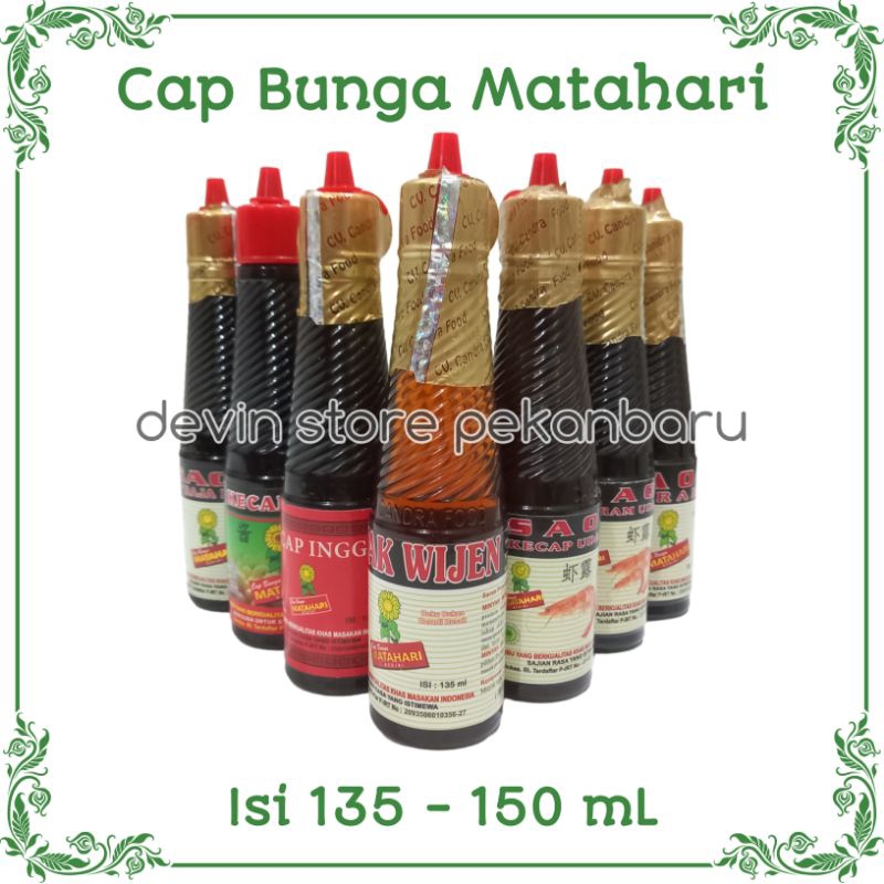 

Cap Bunga Matahari / Cap Sinar Mentari / Bumbu Rempah Masakan / Penyedap Makanan / Wijen - Cabe - Bawang Putih - Raja Rasa - Tiram - Lada Hitam - Inggris