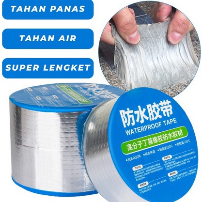 Dijamin Ori BB7  Lakban Aluminium Foil Super Waterproof Tape  Lakban Anti Bocor Lem Anti Air Tambal