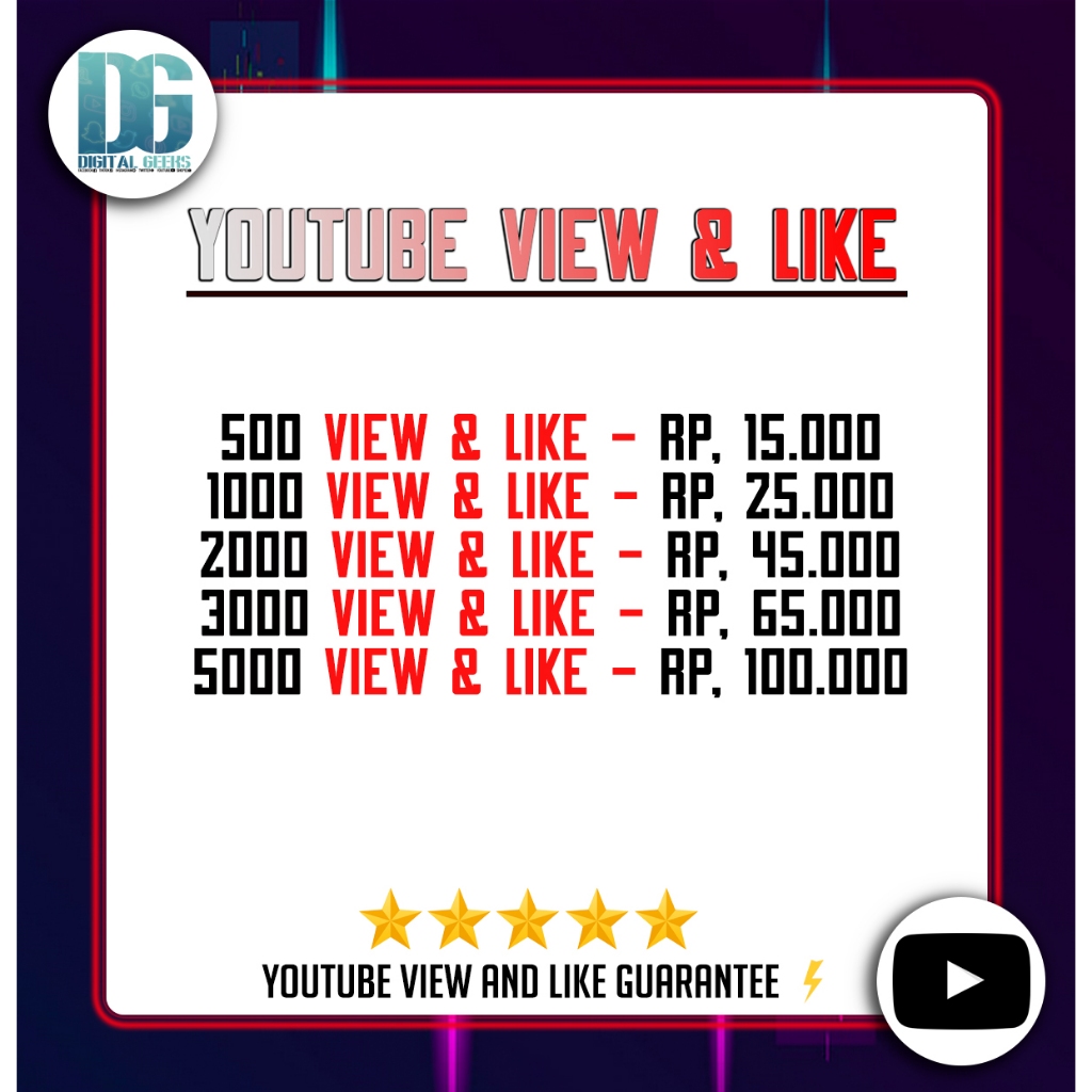 Youtube Like and view lowest rate kejar jam tayang proses aman