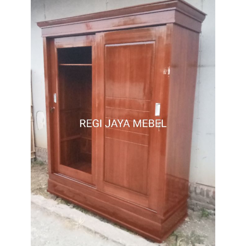 lemari sleding super jumbo pintu geser lemari sleding kayu jati lemari pakaian