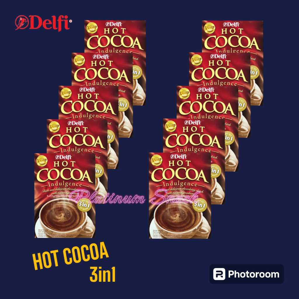 

Delfi Hot Cocoa Indulgence 3in1 | Isi 10 Sachet @ 25 Gr