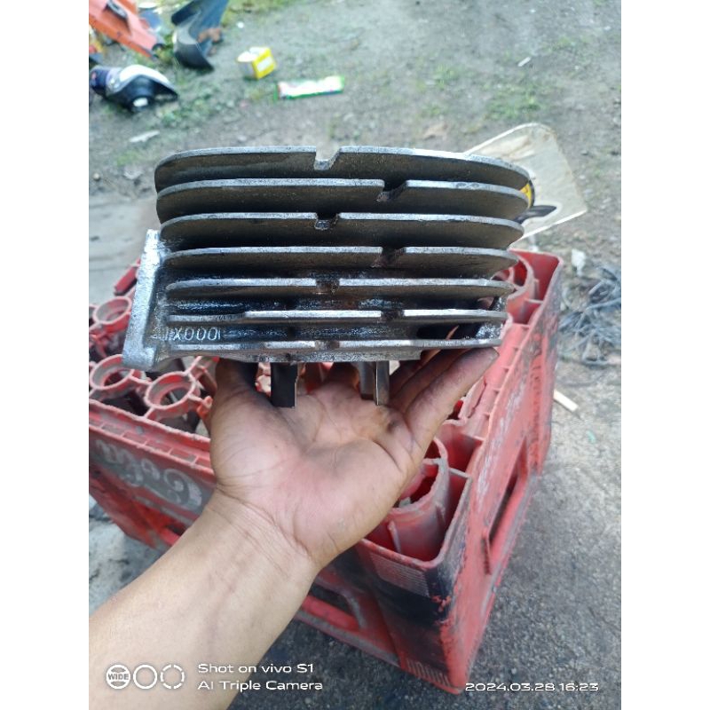 cylinder block blok seher buring blok piston yamaha dt100 trail original OB
