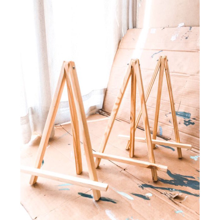 

Pabrik Resmi Wooden Easel Bypainters 3x22Cm High Quality Easel Thick Durable Easel Kayu Stand Lukis