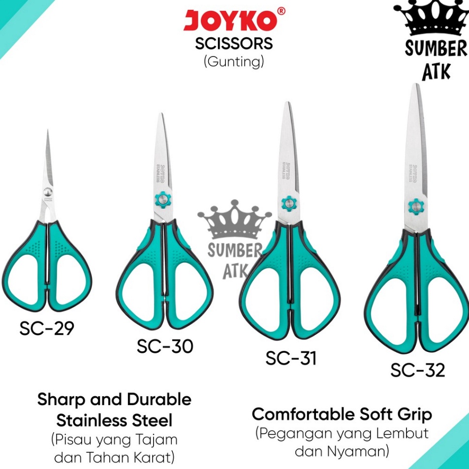 

Grosir Terbatas Gunting Scissors Joyko SC29 SC3 SC31 SC32