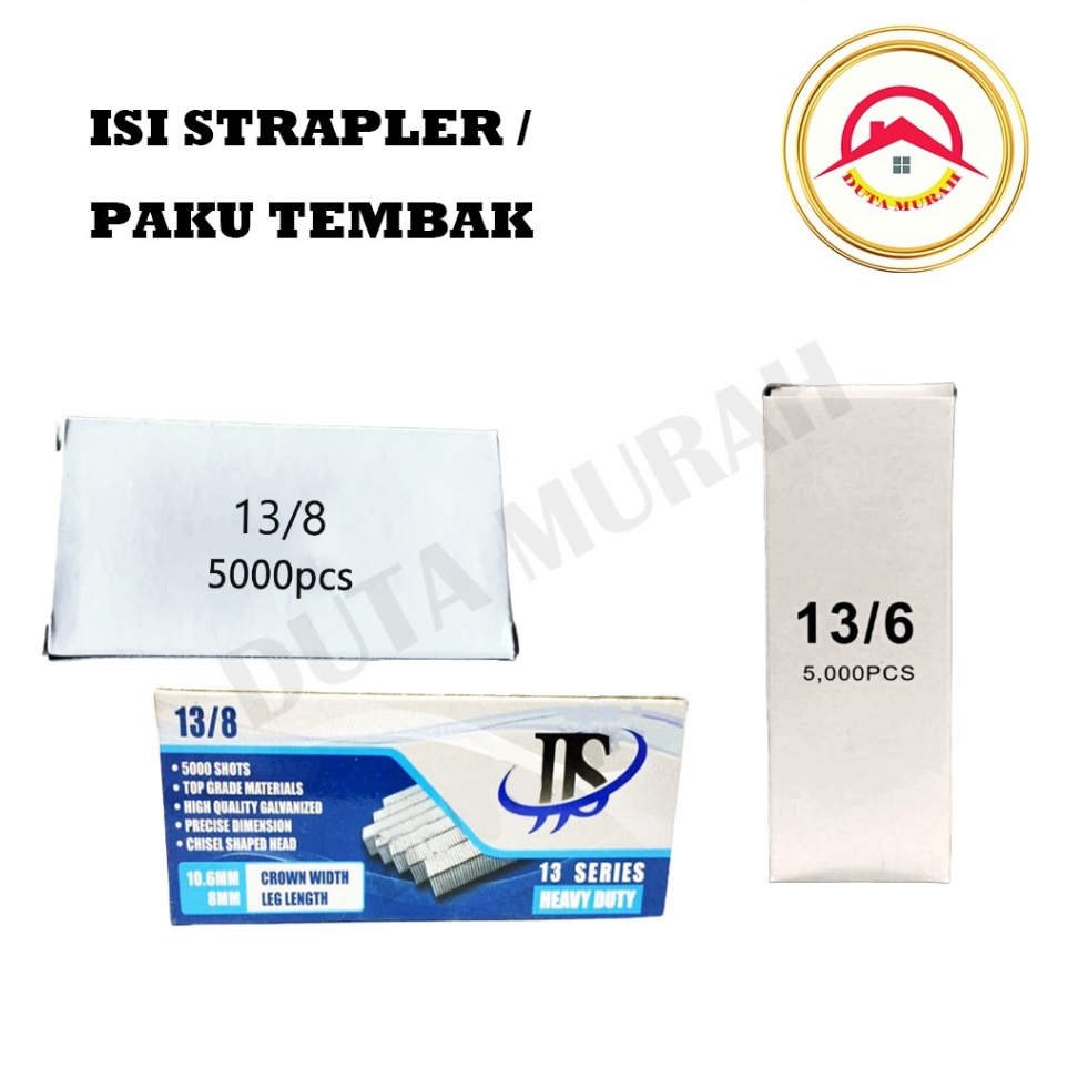 

Dijamin Murah Isi staples jok motor 138 8mm Refill Air Strapler Gun Tacker 138 Ukuran 8mmBuat Jok motor