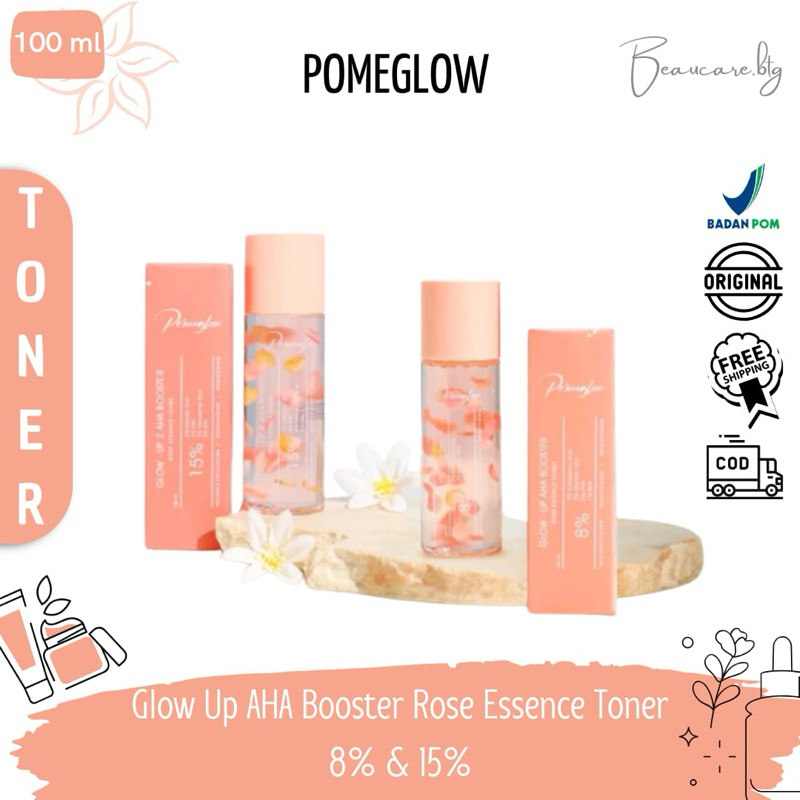 Pomeglow Glow Up AHA Booster 8% & 15% Exfoliating Toner