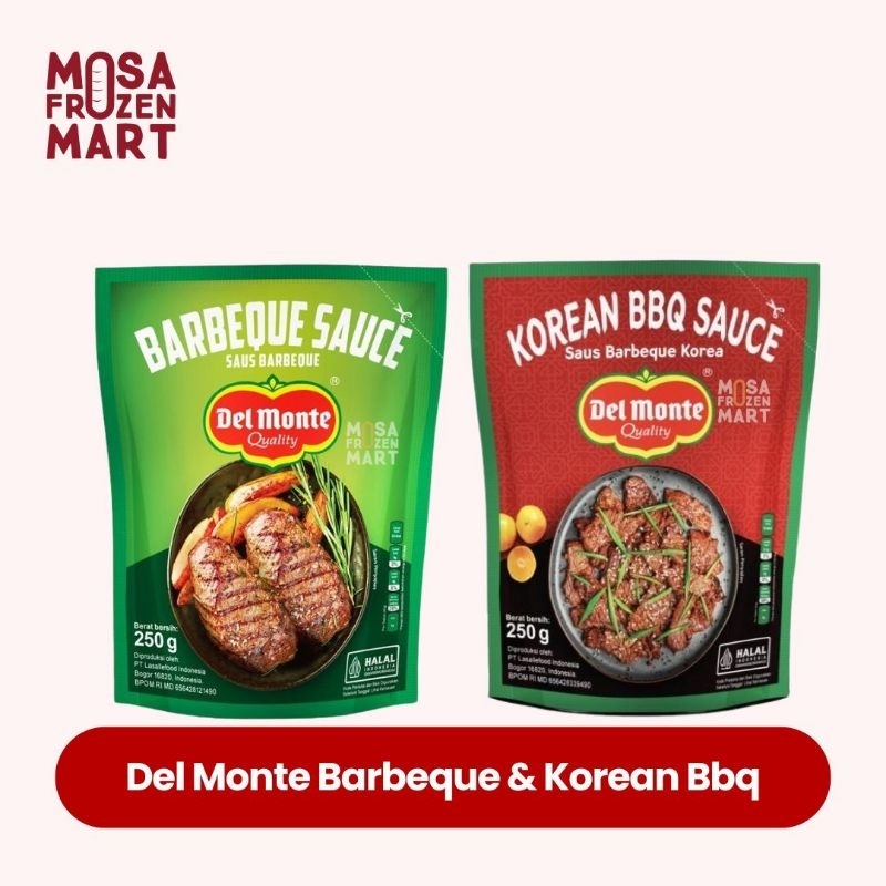 

Del Monte Sauce pouch 250 gr | Saus BBQ dan Korean BBQ