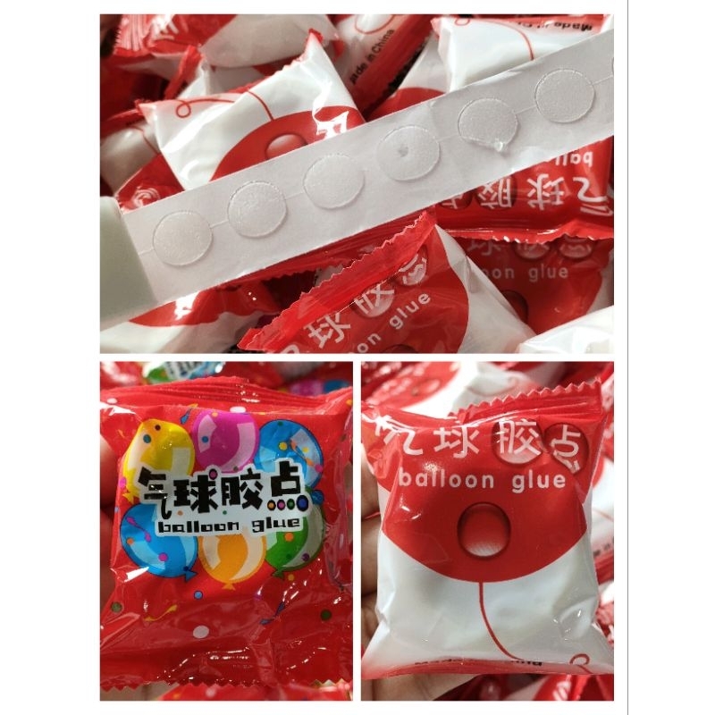 

Lem Balon, Glue Dots, perekat balon, 1 roll isi 100 dot