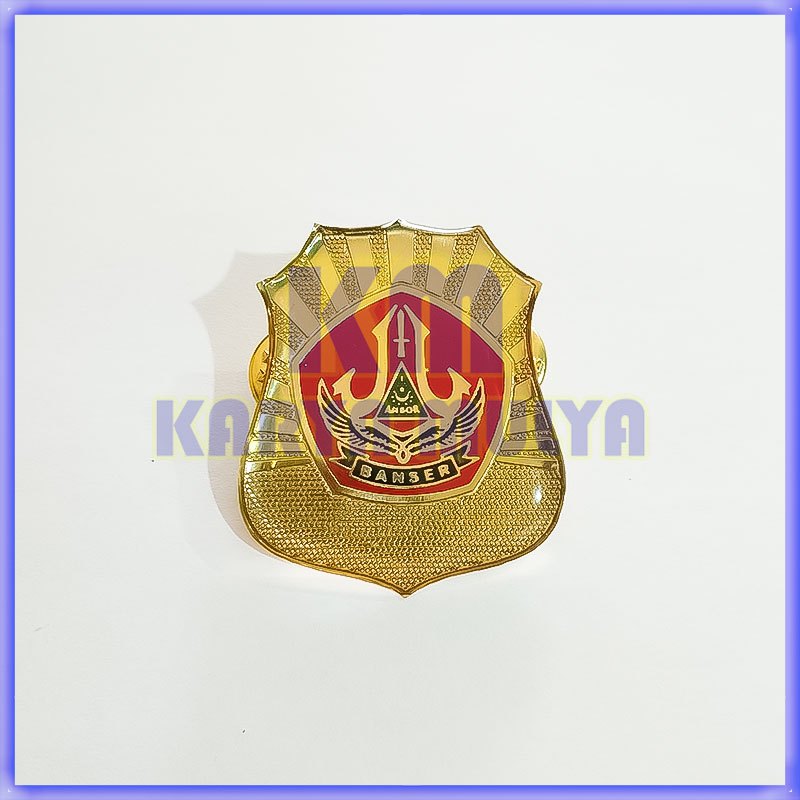 Lencana Pin Banser Warna Merah Pin Logo Banser Ansor - Karya Mulya