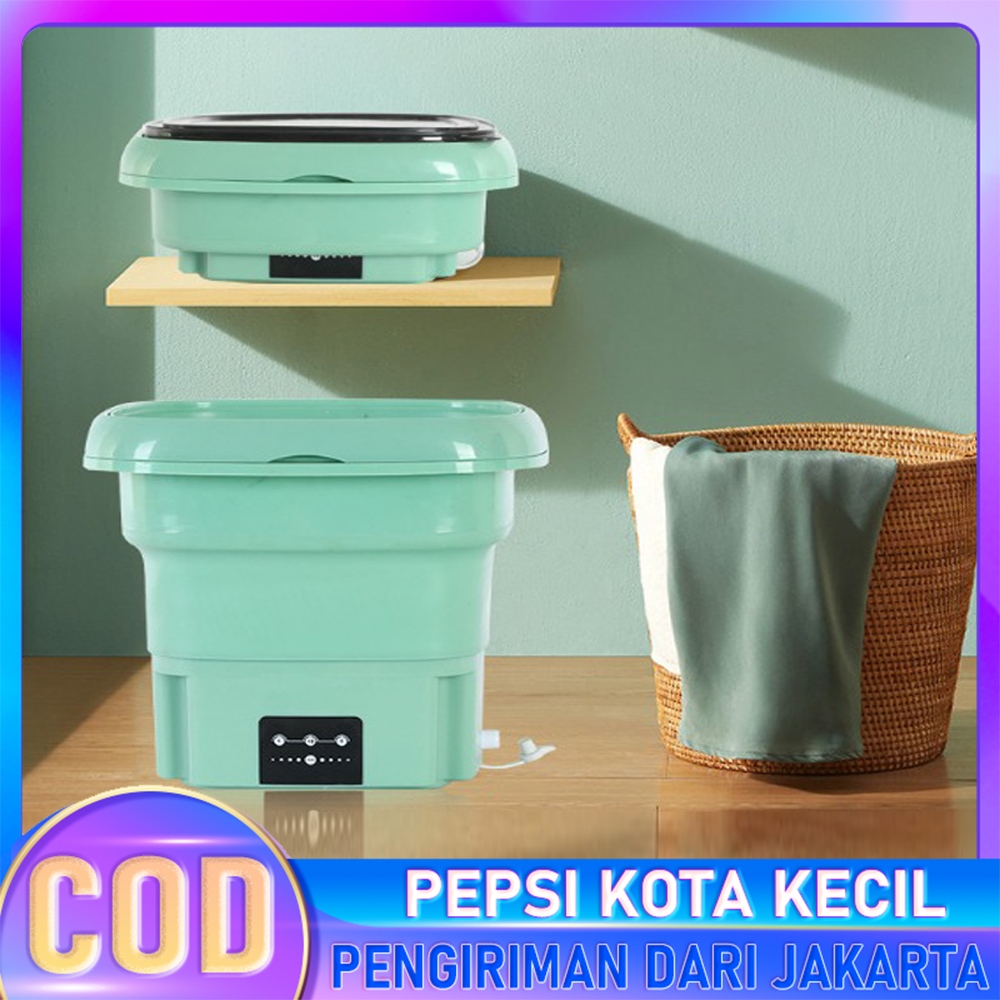 Ember Mesin Cuci Mini Otomatis Dengan Pengering Kapasitas 2.5Kg / Mesin Cuci Portable