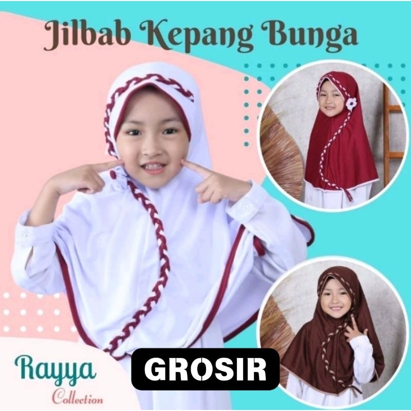 Jilbab Hijab Kerudung Sekolah Anak model KEPANG (GROSIR)