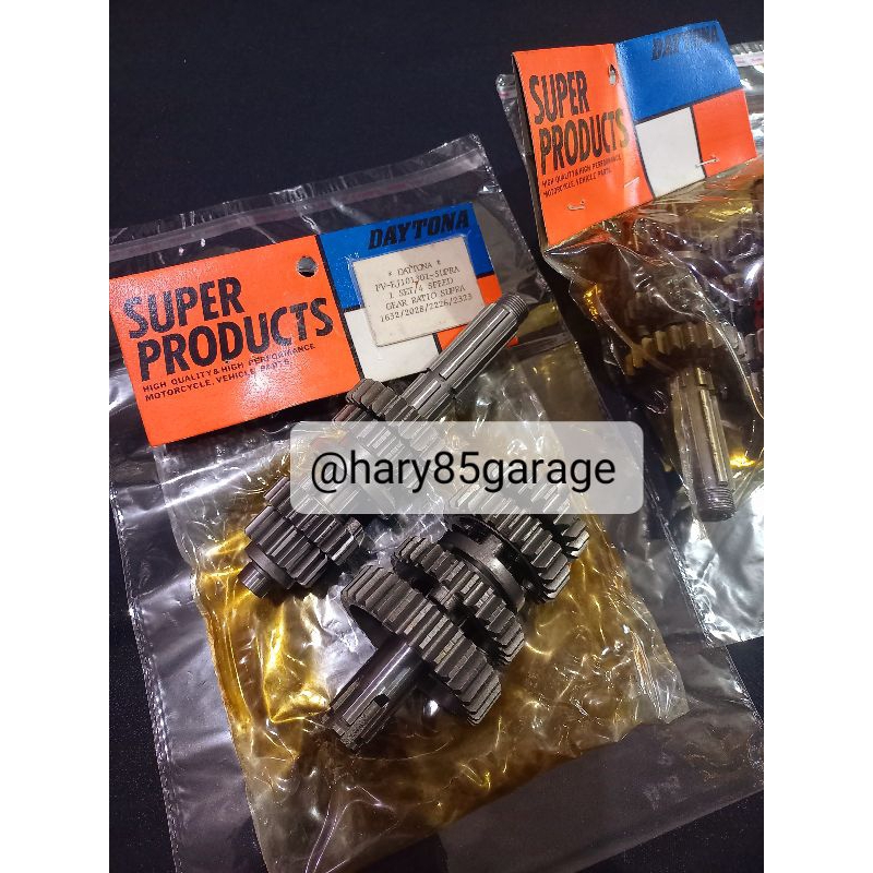 GEAR GIR RATIO RASIO DAYTONA RACING HONDA SUPRA ORIGINAL