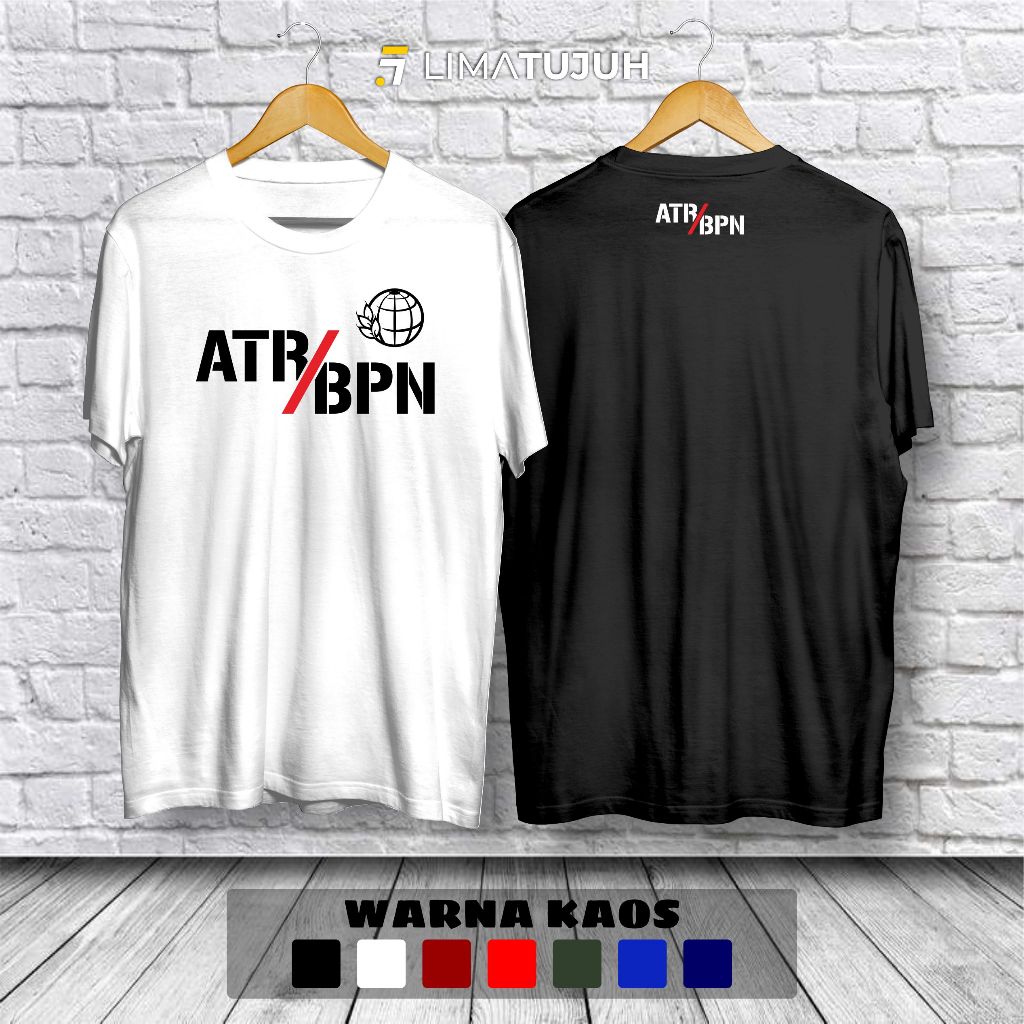 Kaos Kementerian ATR BPN Logo Baju Distro