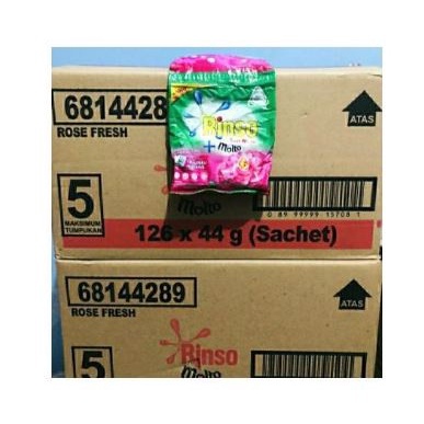Rinso Anti Noda + Molto Bubuk Sachet 1DUS Rose Fresh Classic Fresh Rinso Bubuk Renteng 1DUS SG